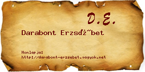 Darabont Erzsébet névjegykártya