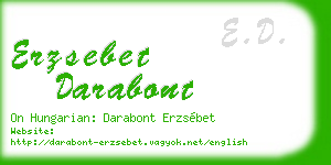 erzsebet darabont business card